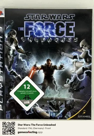 Star Wars: The Force Unleashed PlayStation 3, Germany box front