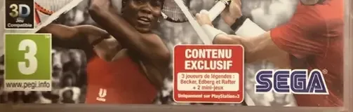 Virtua Tennis 4, the PEGI square on its front
