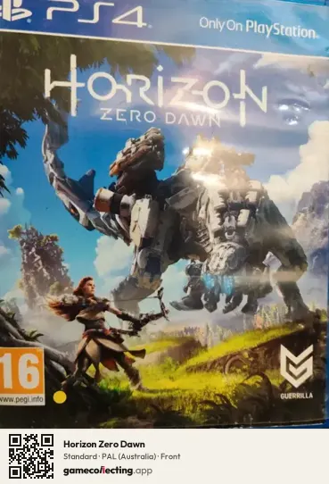 Horizon Zero Dawn PlayStation 4, Australia box front