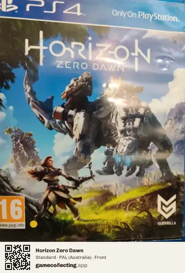 Horizon Zero Dawn PlayStation 4, Australia box front