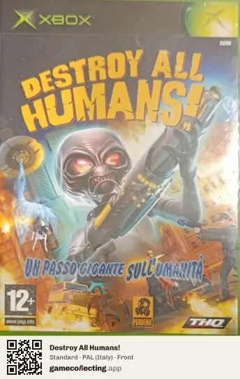 Destroy All Humans! Xbox, Italy box front
