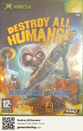 Destroy All Humans! Xbox, Italy box front
