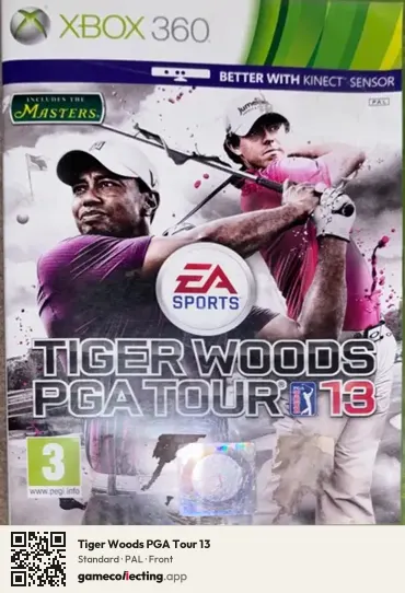 Tiger Woods PGA Tour 13 Xbox 360, PAL box front
