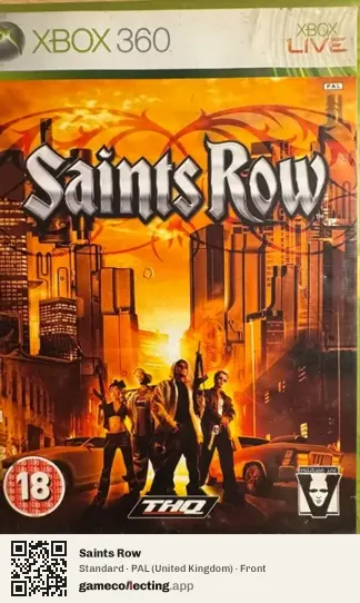 Saints Row Xbox 360, United Kingdom box front