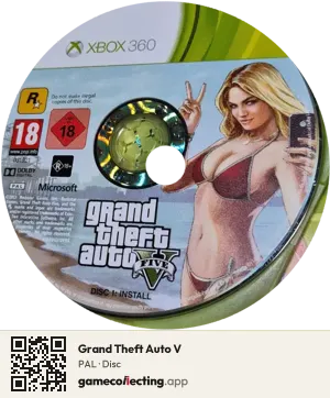 Grand Theft Auto V Xbox 360, PAL disc