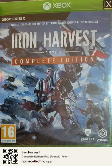 Iron Harvest Xbox Series X, France box front