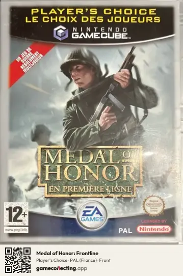 Medal of Honor: Frontline Nintendo GameCube, France box front