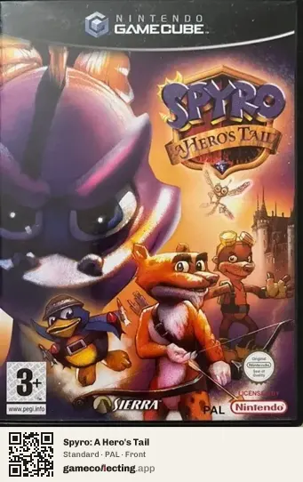 Spyro: A Hero's Tail Nintendo GameCube, PAL box front