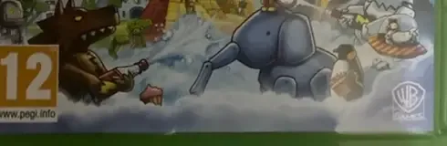 Scribblenauts Showdown, the USK square on its front