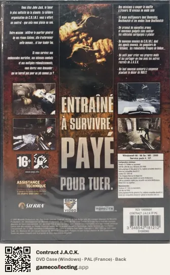 Contract J.A.C.K. Computer, France box back