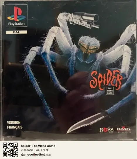 Spider: The Video Game PlayStation, PAL box front