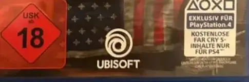 Far Cry 5, the USK square on its front