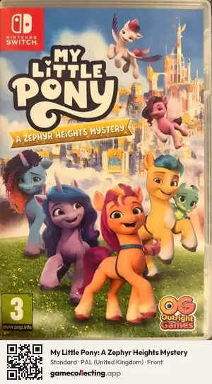 My Little Pony: A Zephyr Heights Mystery Nintendo Switch, United Kingdom box front