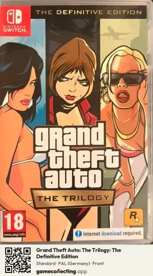 Grand Theft Auto: The Trilogy: The Definitive Edition Nintendo Switch, Germany box front