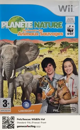 Petz Rescue: Wildlife Vet Nintendo Wii, France box front