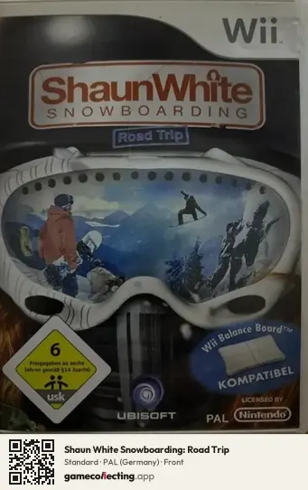 Shaun White Snowboarding: Road Trip Nintendo Wii, Germany box front