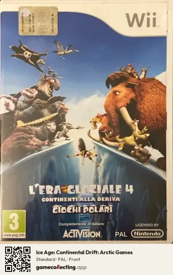 Ice Age: Continental Drift: Arctic Games Nintendo Wii, PAL box front