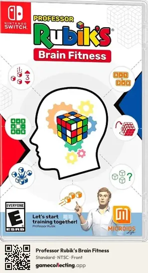 Professor Rubik's Brain Fitness Nintendo Switch, NTSC box front