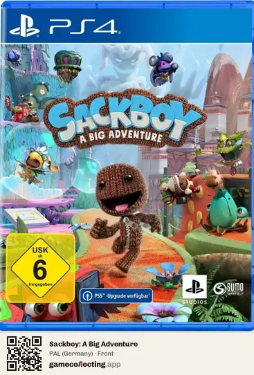 Sackboy: A Big Adventure PlayStation 4, Germany box front