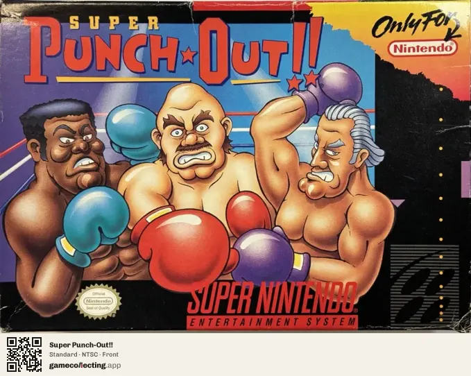 Super Punch-Out!! Super Nintendo Entertainment System, NTSC box front