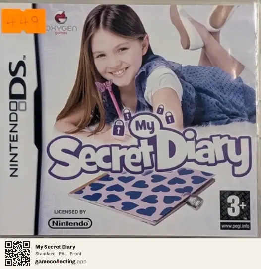 My Secret Diary Nintendo DS, PAL box front