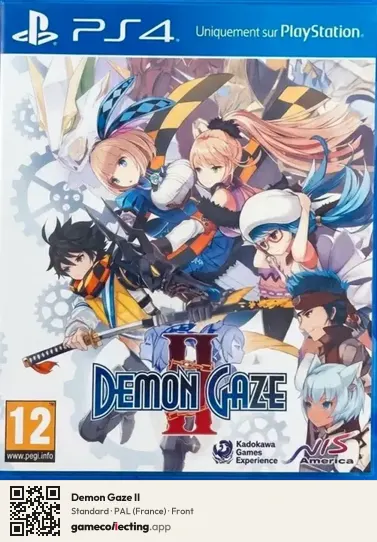 Demon Gaze II PlayStation 4, France box front