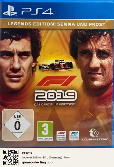 F1 2019 PlayStation 4, Germany box front