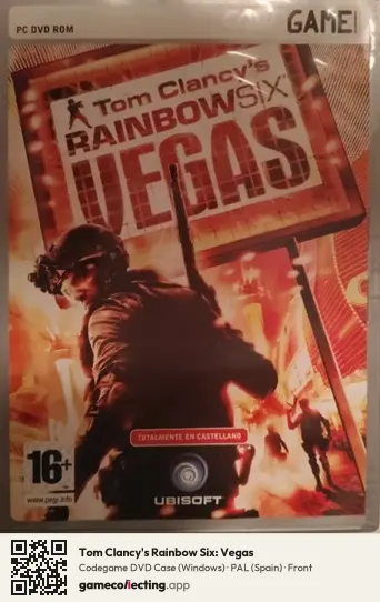 Tom Clancy's Rainbow Six: Vegas Computer, Spain box front