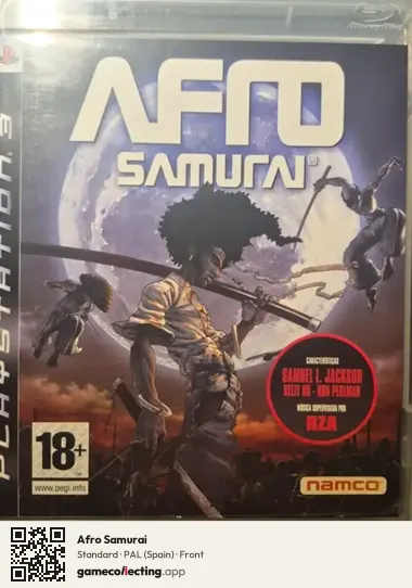 Afro Samurai PlayStation 3, Spain box front