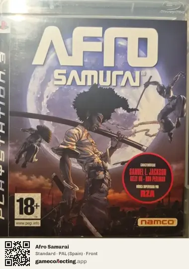 Afro Samurai PlayStation 3, Spain box front