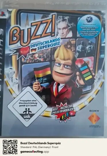 Buzz! Deutschlands Superquiz PlayStation 3, Germany box front