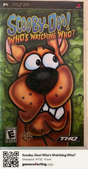 Scooby-Doo! Who's Watching Who? PlayStation Portable, NTSC box front