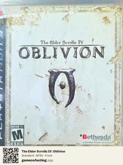 The Elder Scrolls IV: Oblivion PlayStation 3, NTSC box front