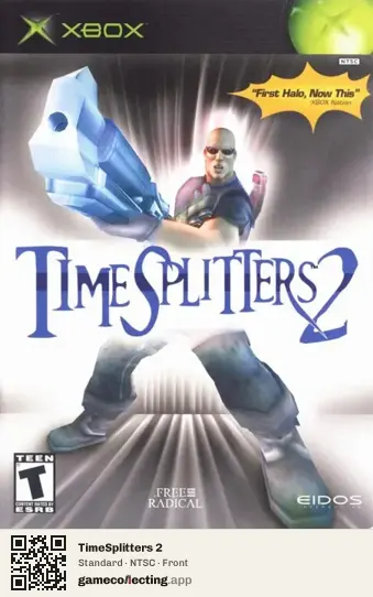 TimeSplitters 2 Xbox, NTSC box front