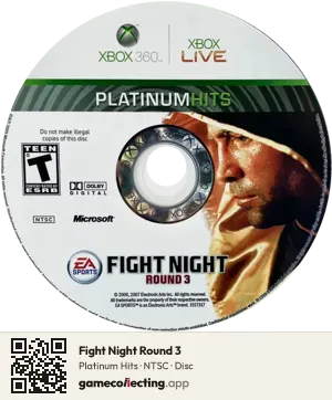 Fight Night Round 3 Xbox 360, NTSC disc