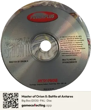Master of Orion II: Battle at Antares Computer, PAL disc