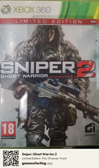 Sniper: Ghost Warrior 2 Xbox 360, France box front