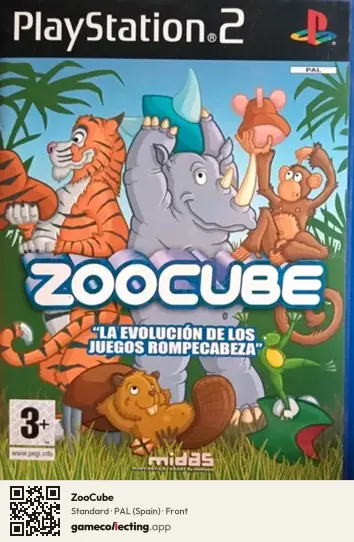 ZooCube PlayStation 2, Spain box front