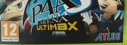 Persona 4 Arena Ultimax, the PEGI square on its front