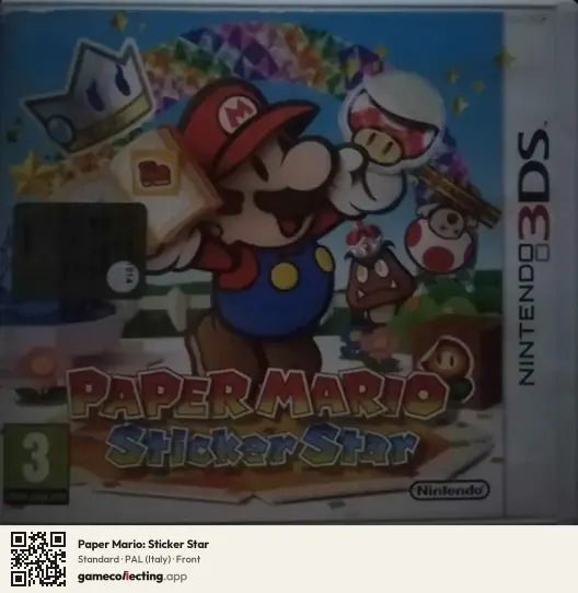 Paper Mario: Sticker Star Nintendo 3DS, Italy box front