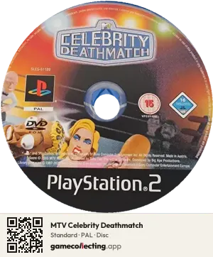 MTV Celebrity Deathmatch PlayStation 2, PAL disc
