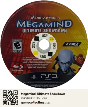 Megamind: Ultimate Showdown PlayStation 3, NTSC disc