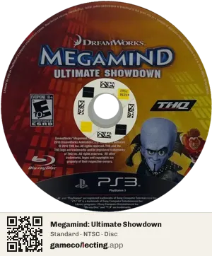 Megamind: Ultimate Showdown PlayStation 3, NTSC disc