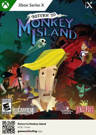 Return to Monkey Island Xbox Series X, NTSC box front