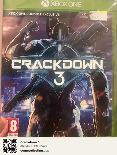 Crackdown 3 Xbox One, PAL box front