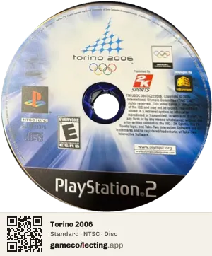 Torino 2006 PlayStation 2, NTSC disc