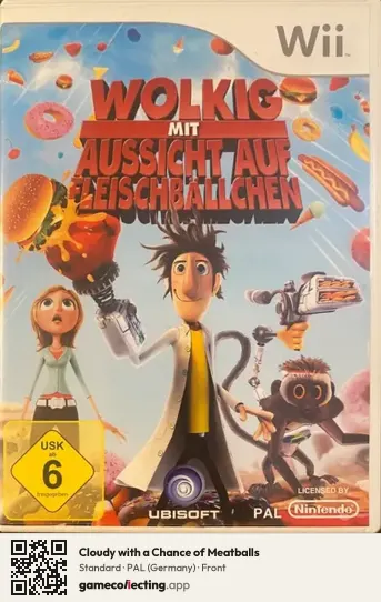 Cloudy with a Chance of Meatballs Nintendo Wii, Germany box front