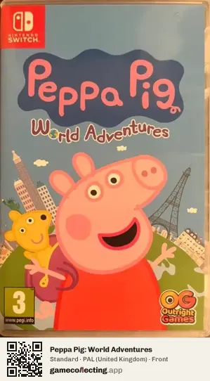 Peppa Pig: World Adventures Nintendo Switch, United Kingdom box front