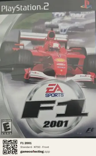 F1 2001 PlayStation 2, NTSC box front