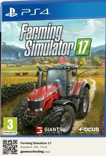 Farming Simulator 17 PlayStation 4, PAL box front